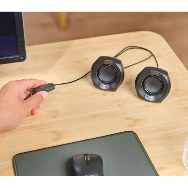 Система акустическая Polo Compact 2.0, USB, AUX, чёрная Trust (25164_TRUST) - Фото 4