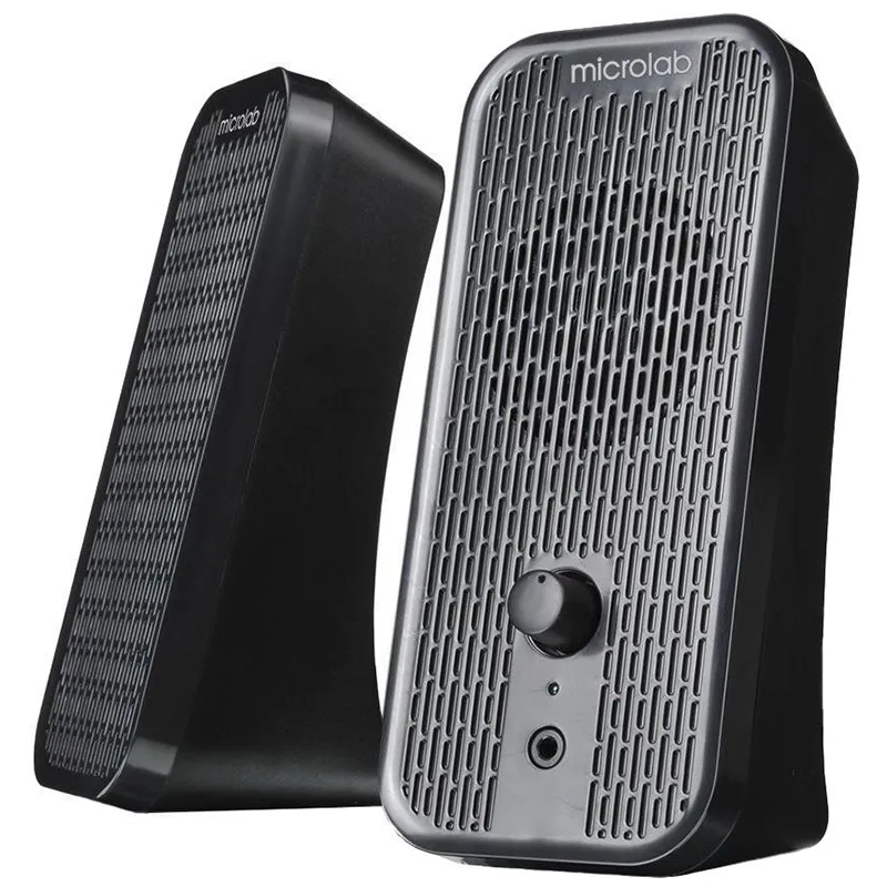 Система акустична 2.0, USB, mini-jack, чорна Microlab (B-55-Black) - Фото 1