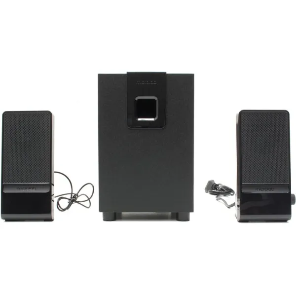 Система акустична 2.1, 10W, mini-jack, чорна Microlab (M-100) - Фото 1