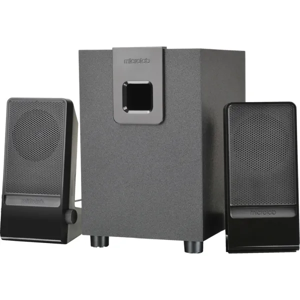 Система акустична 2.1, 10W, mini-jack, чорна Microlab (M-100)