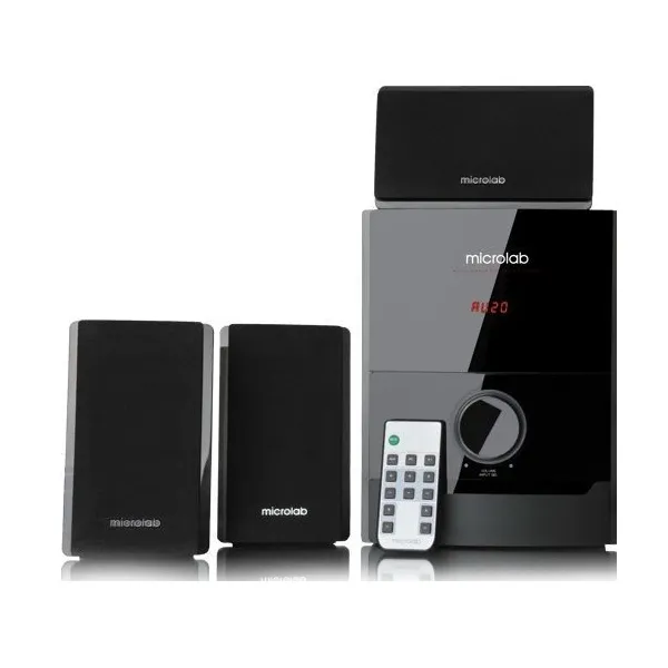 Система акустична 2.1, 40W, mini-jack, USB, SD, чорна Microlab (M-500U)