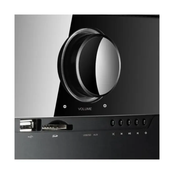 Система акустична 2.1, 40W, mini-jack, USB, SD, чорна Microlab (M-500U) - Фото 1