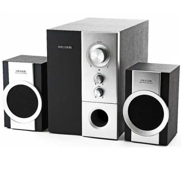 Система акустическая 2.1, 14W, mini-jack, чёрная Microlab (M-590) - Фото 12