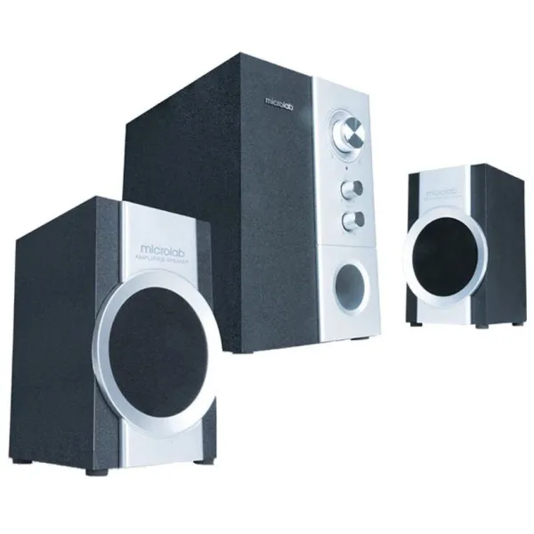 Система акустическая 2.1, 14W, mini-jack, чёрная Microlab (M-590) - Фото 2