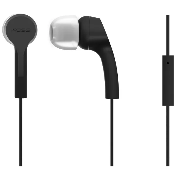 Наушники In-Ear  KEB9iK, 3.5 mini-jack, Mic, черные Koss (192526.101)