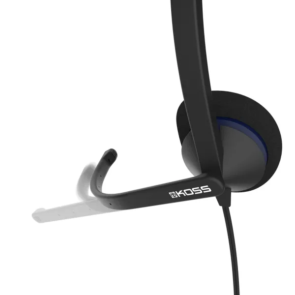 Гарнітура комп'ютерна стерео On-Ear  CS200, USB, Uni Mic, 2.4м, чорна Koss (194390.101) - Фото 5