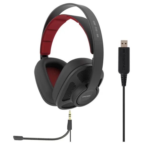 Гарнитура компьютерная стерео Over-Ear  GMR/545 AIR Gaming, USB/3.5мм, Uni Mic, 2.4м/1.2м, черная Koss (194142.101)