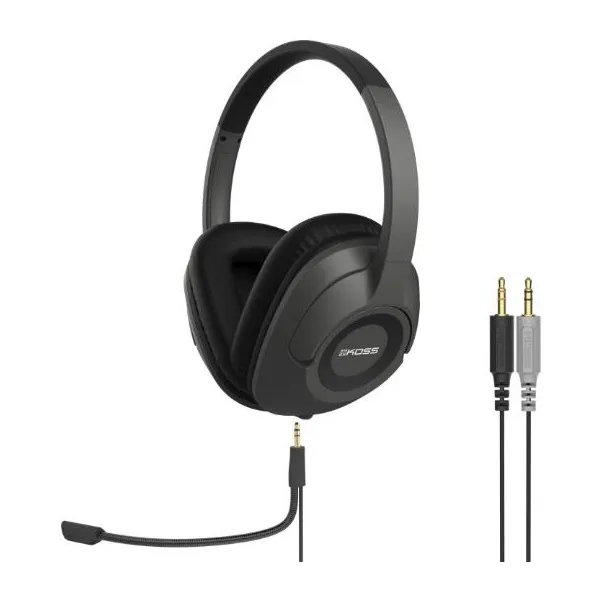 Гарнитура компьютерная стерео Over-Ear  SB42, 2x 3.5мм, Uni Mic, 2.4м, серая Koss (193566.101)