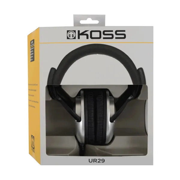 Навушники Over-Ear  UR29, 3.5 mini-jack, 2.4м, сірі Koss (195794.101) - Фото 3