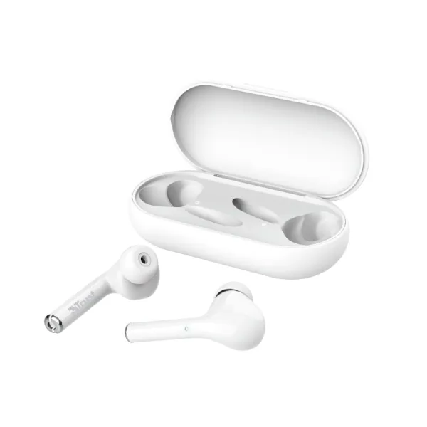 Наушники Nika Touch True Wireless Mic белые Trust (23705) - Фото 5