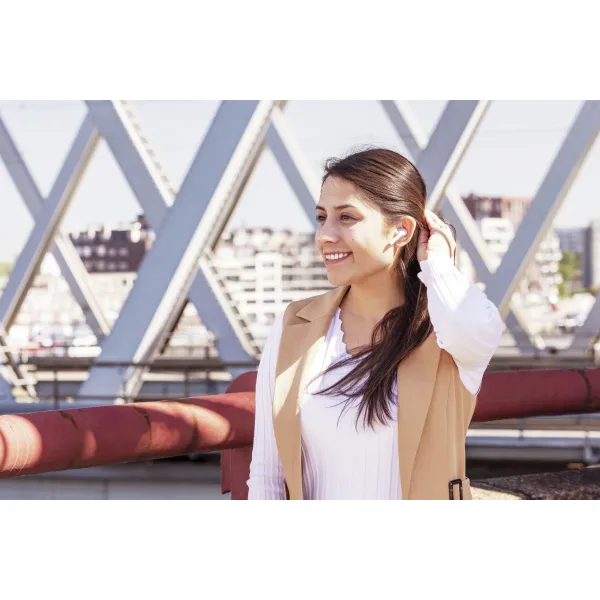 Наушники Nika Touch True Wireless Mic белые Trust (23705) - Фото 13