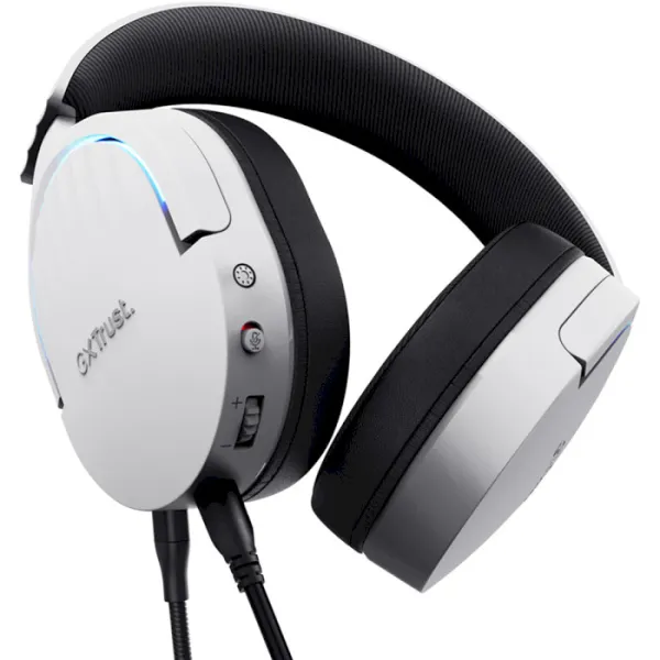 Гарнитура игровая GXT 490 FAYZO, 7.1, USB-A, 2м, белая Trust (25302) - Фото 5