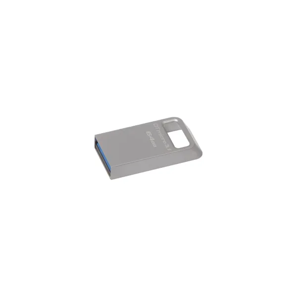 Накопитель USB 3.2 Type-A 64GB Gen1 DT Micro R200MB/s Metal Kingston (DTMC3G2/64GB) - Фото 2