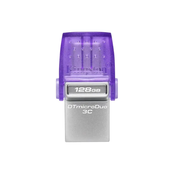 Накопитель USB 3.2 Type-A+ Type-C 128GB Gen1  DT microDuo 3C R200MB/s Kingston (DTDUO3CG3/128GB)