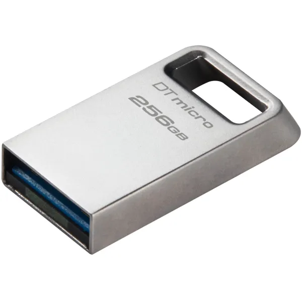 Накопитель USB 3.2 Type-A 256GB Gen1 DT Micro R200MB/s Metal Kingston (DTMC3G2/256GB) - Фото 2
