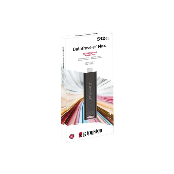 Накопитель USB 3.2 Type-C 512GB Gen 2 DT Max Kingston (DTMAX/512GB) - Фото 5