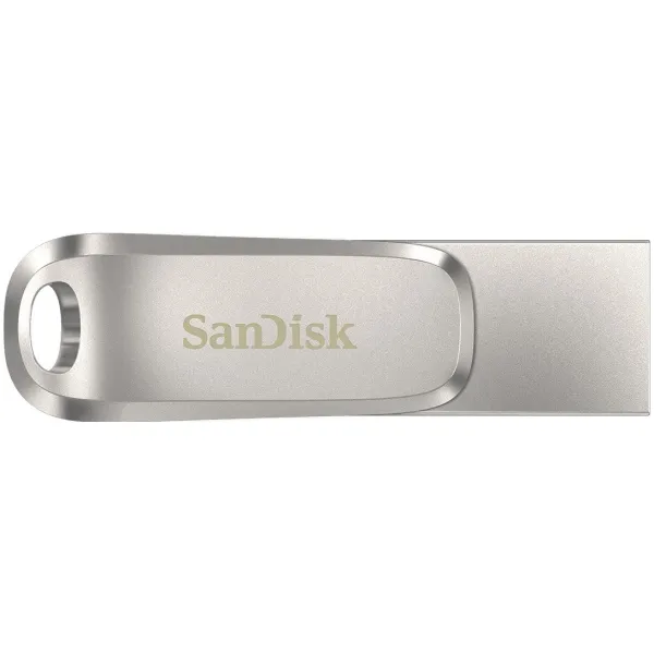 Накопитель USB 3.1 Type-A + Type-C 64GB Dual Drive Luxe серебристый SanDisk (SDDDC4-064G-G46)