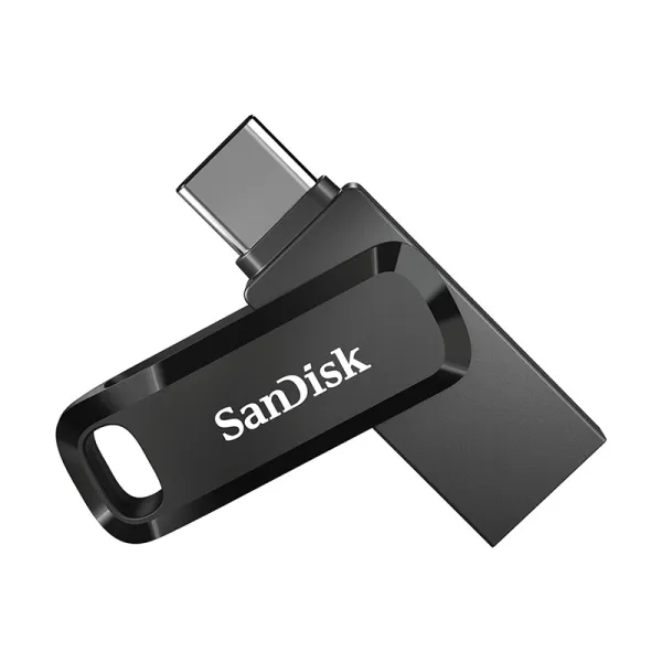Накопитель USB 3.1 Type-A + Type-C 64GB Ultra Dual Drive Go черный SanDisk (SDDDC3-064G-G46) - Фото 2