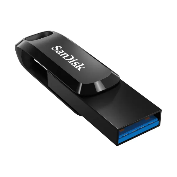 Накопитель USB 3.1 Type-A + Type-C 64GB Ultra Dual Drive Go черный SanDisk (SDDDC3-064G-G46) - Фото 5