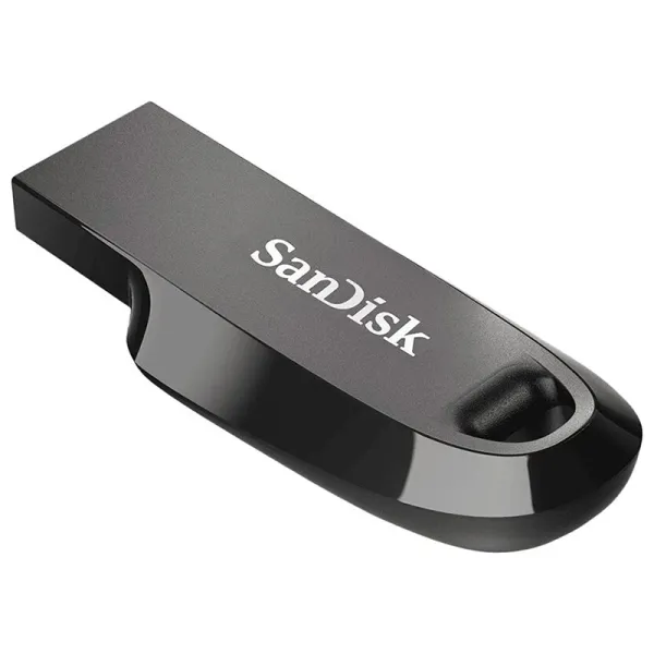 Накопитель USB 3.2 Type-A 64GB Ultra Curve черный SanDisk (SDCZ550-064G-G46) - Фото 3