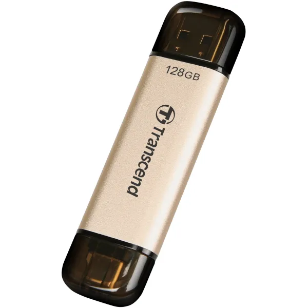Накопитель USB 3.2 Type-A + Type-C 128GB JetFlash 930 R420/W400MB/s черный Transcend (TS128GJF930C) - Фото 2