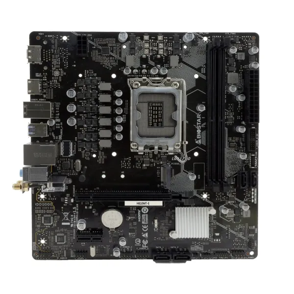 Материнcкая плата H610MT-E s1700 H610 2xDDR4 M.2 HDMI DP mATX Biostar (H610MT-E)