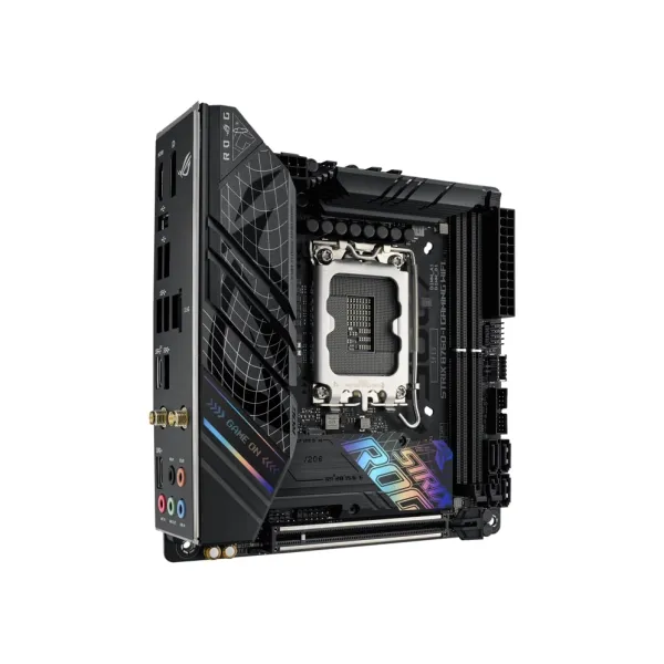 Материнcкая плата ROG STRIX B760-I GAMING WIFI s1700 B760 2xDDR5 M.2 HDMI DP Wi-Fi BT mITX ASUS (90MB1D90-M1EAY0) - Фото 1