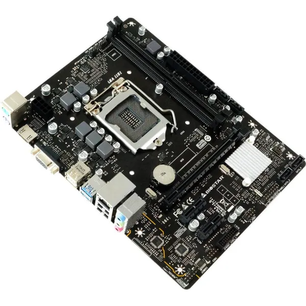 Материнcкая плата H310MHP 3.0 s1151 H310 2xDDR4 HDMI D-Sub mATX Biostar (H310MHP_3.0) - Фото 2