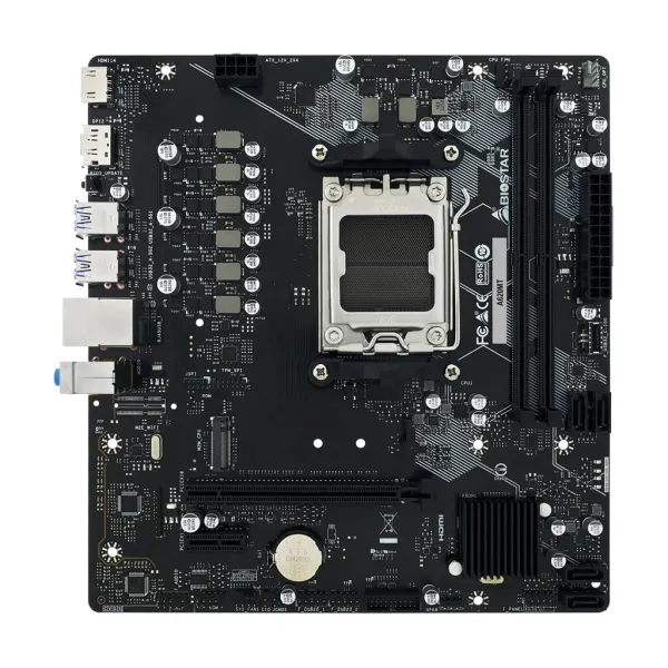 Материнcкая плата A620MT sAM5 A620 2xDDR5 M.2 HMDI DP mATX Biostar (A620MT)