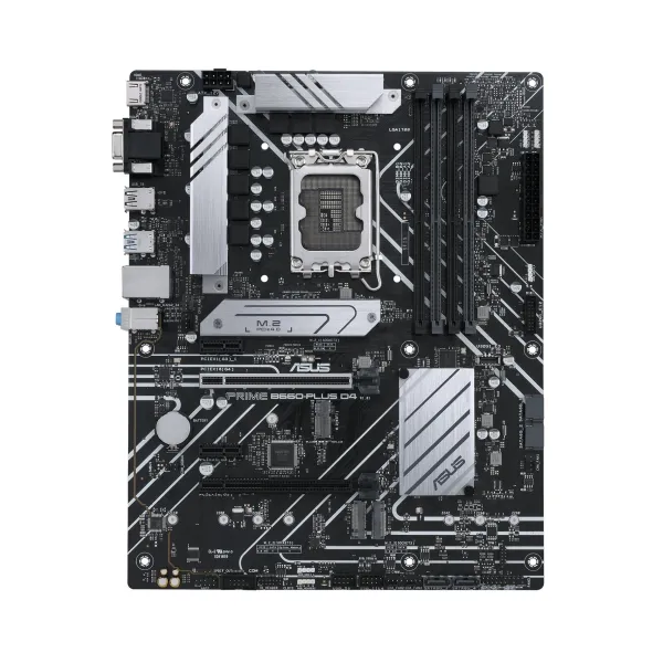 Материнcкая плата PRIME B660-PLUS D4 s1700 B660 4xDDR4 M.2 HDMI DP D-Sub ATX ASUS (90MB18X0-M1EAY0)
