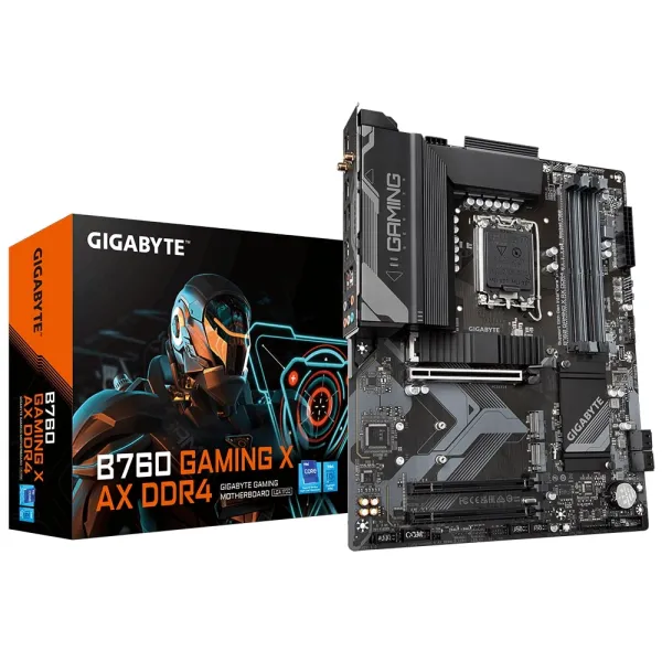 Материнська плата B760 GAMING X AX DDR4 s1700 B760 4xDDR4 M.2 HDMI DP Wi-Fi BT ATX Gigabyte (B760_GAMING_X_AX_DDR4) - Фото 3