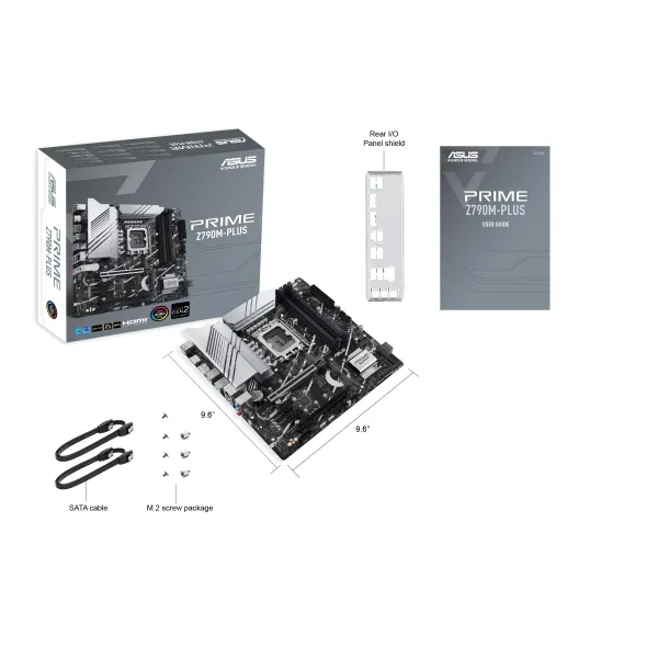 Материнcька плата PRIME Z790M-PLUS s1700 Z790 4xDDR5 M.2 HDMI DP mATX ASUS (90MB1E70-M1EAY0) - Фото 1