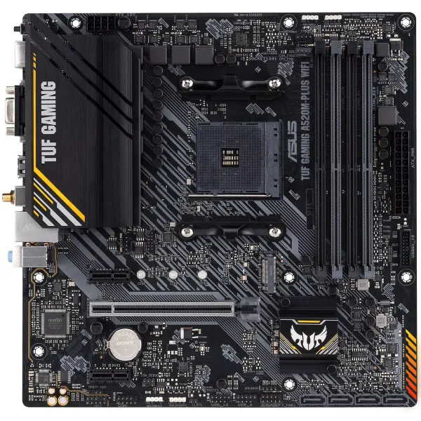 Материнcька плата TUF GAMING A520M-PLUS WIFI sAM4 A520 4xDDR4 HDMI DVI D-Sub Wi-Fi BT mATX ASUS (90MB17F0-M0EAY0) - Фото 10