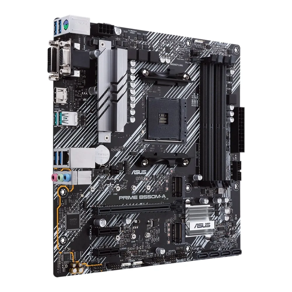Материнcька плата PRIME B550M-A/CSM sAM4 B550 4xDDR4 M.2 HDMI DVI D-Sub CSM mATX ASUS (90MB14I0-M0EAYC) - Фото 4