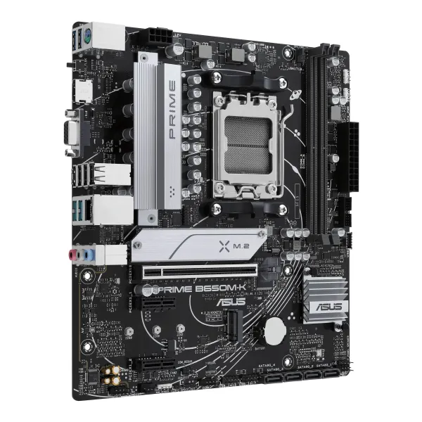 Материнcька плата PRIME B650M-K sAM5 B650 2xDDR5 M.2 HDMI D-Sub mATX ASUS (90MB1F60-M0EAY0) - Фото 1