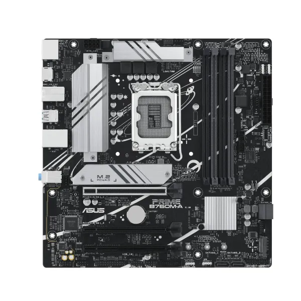 Материнcкая плата PRIME B760M-A-CSM s1700 B760 4xDDR5 M.2 HDMI DP mATX CSM ASUS (90MB1EK0-M1EAYC) - Фото 3