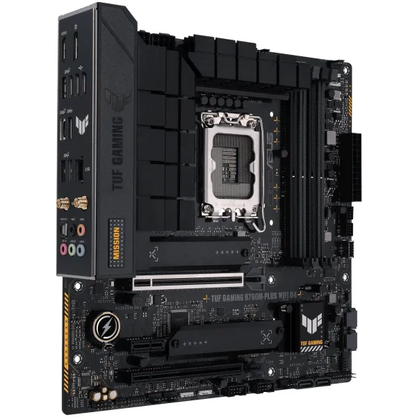 Материнcька плата TUF GAMING B760M-PLUS WIFI D4 s1700 B760 4xDDR4 M.2 HDMI DP Wi-Fi BT mATX ASUS (90MB1DG0-M0EAY0) - Фото 1