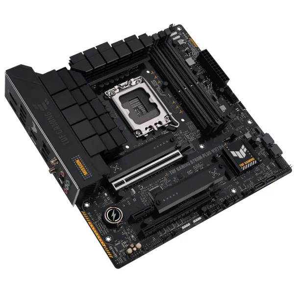 Материнcька плата TUF GAMING B760M-PLUS WIFI D4 s1700 B760 4xDDR4 M.2 HDMI DP Wi-Fi BT mATX ASUS (90MB1DG0-M0EAY0) - Фото 2