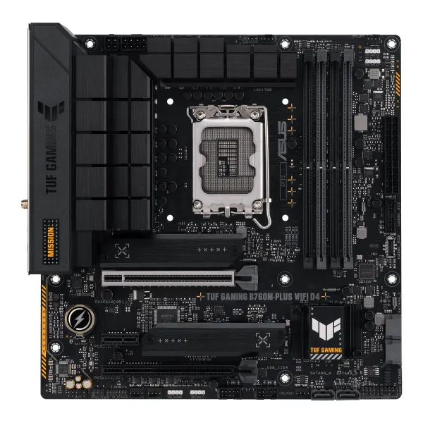Материнcкая плата TUF GAMING B760M-PLUS D4 s1700 B760 4xDDR4 M.2 HDMI DP mATX ASUS (90MB1DI0-M0EAY0)