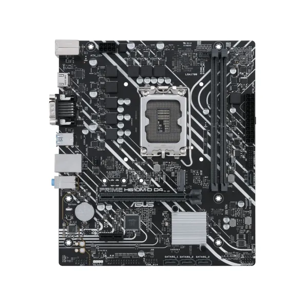 Материнcкая плата PRIME H610M-D D4 s1700 H610 2xDDR4 M.2 HDMI D-Sub mATX ASUS (90MB1A00-M0EAY0)