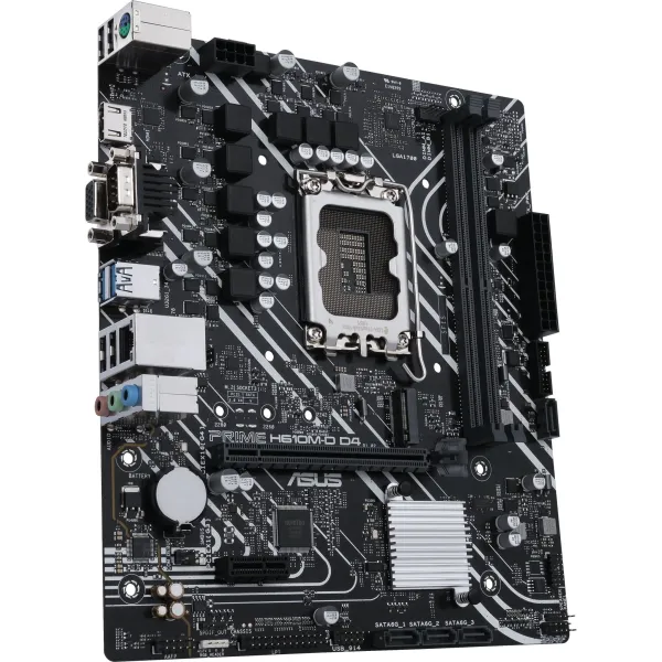 Материнcкая плата PRIME H610M-D D4 s1700 H610 2xDDR4 M.2 HDMI D-Sub mATX ASUS (90MB1A00-M0EAY0) - Фото 6
