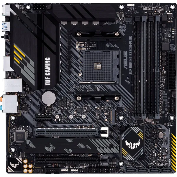 Материнcька плата TUF GAMING B550M-PLUS sAM4 B550 4xDDR4 M.2 HDMI DP mATX ASUS (90MB14A0-M0EAY0) - Фото 4