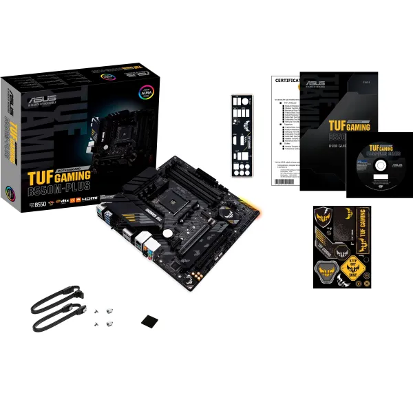Материнcька плата TUF GAMING B550M-PLUS sAM4 B550 4xDDR4 M.2 HDMI DP mATX ASUS (90MB14A0-M0EAY0) - Фото 5