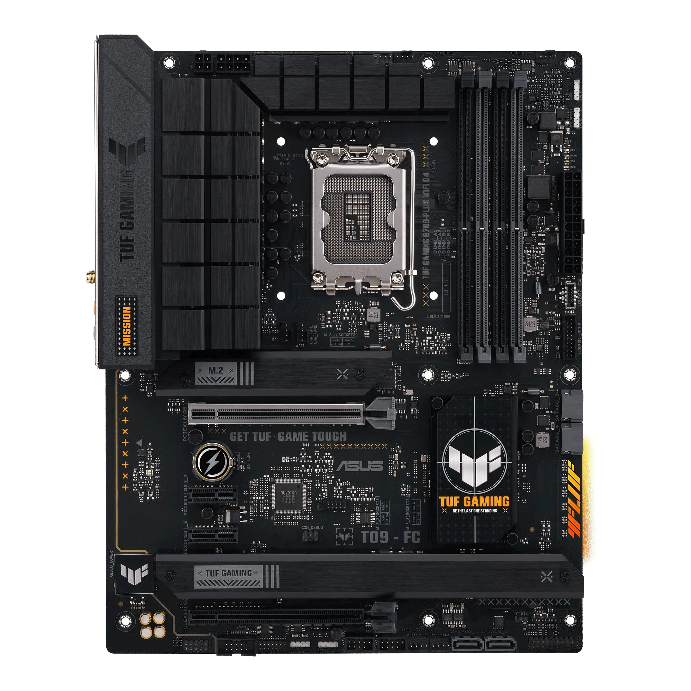 Материнcька плата TUF GAMING B760-PLUS WIFI D4 s1700 B760 4xDDR4 M.2 HDMI DP mATX ASUS (90MB1DF0-M1EAY0) - Фото 1