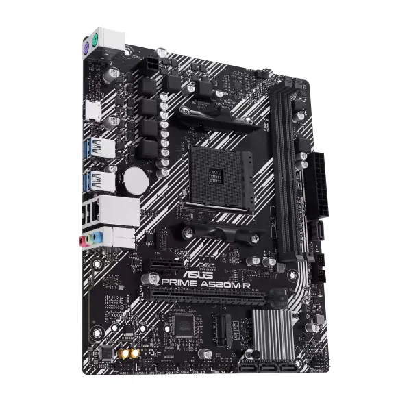Материнcкая плата PRIME A520M-R sAM4 A520 2xDDR4 M.2 HDMI mATX ASUS (90MB1H60-M0EAY0) - Фото 2
