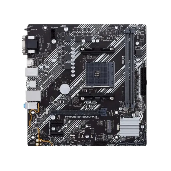 Материнcкая плата PRIME B450M-K II sAM4 B450 2xDDR4 HDMI DVI D-Sub mATX ASUS (90MB1600-M0EAY0)