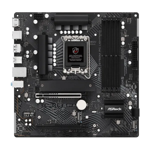 Материнcкая плата  B760M PG LIGHTNING s1700 B760 4xDDR5 M.2 HDMI DP mATX ASRock (B760M_PG_LIGHTNING)