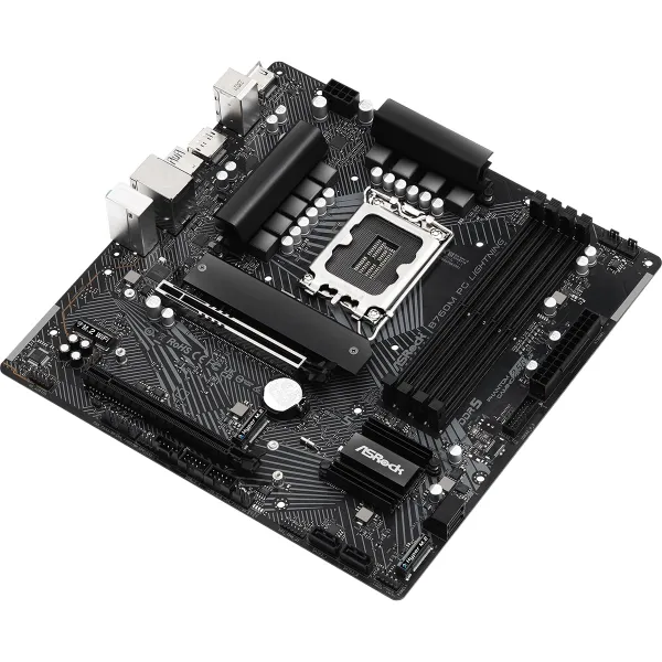 Материнcкая плата  B760M PG LIGHTNING s1700 B760 4xDDR5 M.2 HDMI DP mATX ASRock (B760M_PG_LIGHTNING) - Фото 5