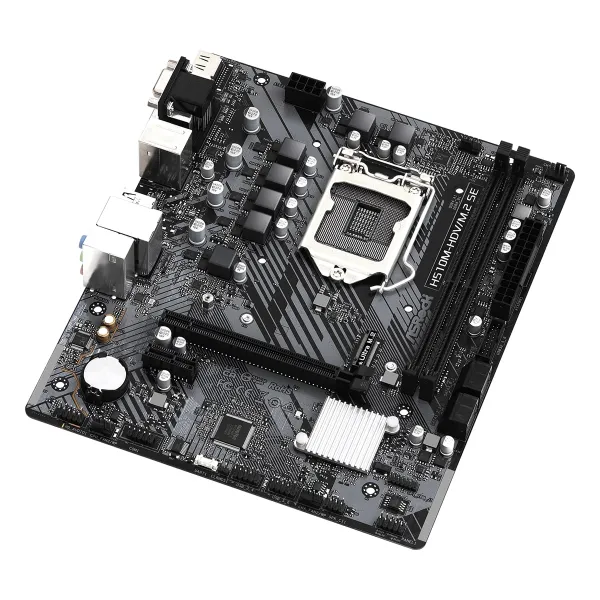 Материнcкая плата H510M-HDV/M.2 SE s1200 H510 2xDDR4 M.2 HDMI DVI mATX ASRock (H510M-HDV/M.2_SE) - Фото 4