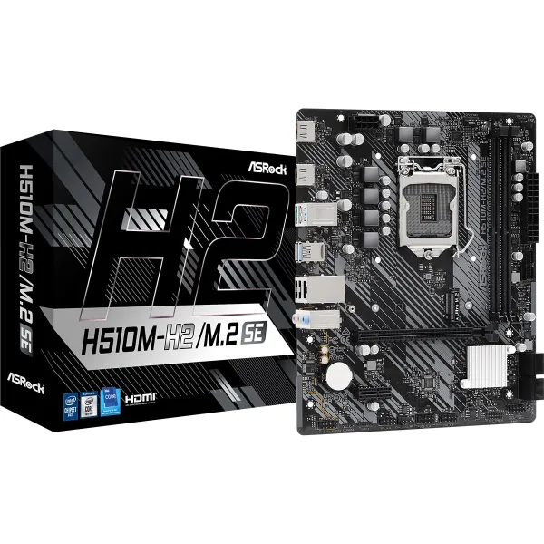 Материнська плата H510M-H2/M.2_SE s1200 H470 2xDDR4 M.2 HDMI mATX ASRock (H510M-H2/M.2_SE) - Фото 4